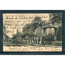 CIUDAD DE BUENOS AIRES ANTIGUA TARJETA POSTAL AVENIDA ALVEAR